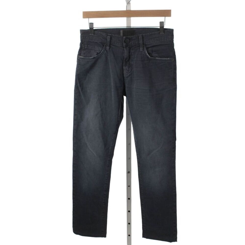 J Brand Mens Straight Jeans Dark Blue Button Closure 92% Cotton Size 28